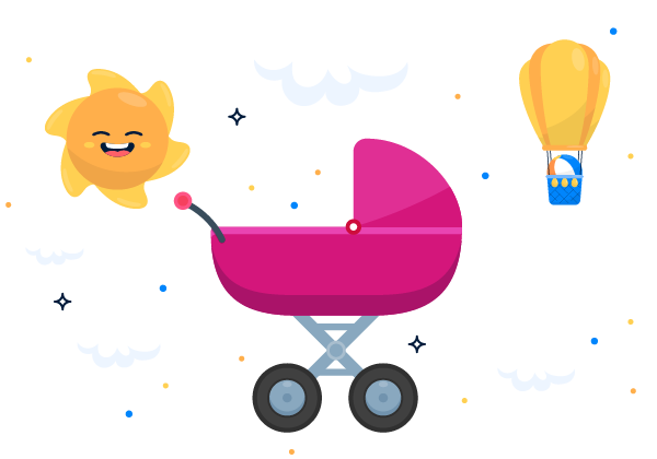 babyluv pram illustration